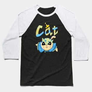 cat cool funny cartoon Baseball T-Shirt